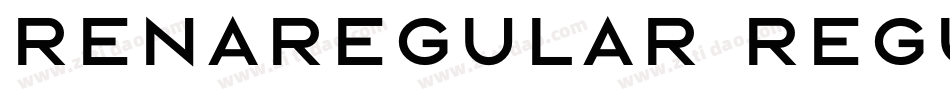 RENAREGULAR Regular字体转换